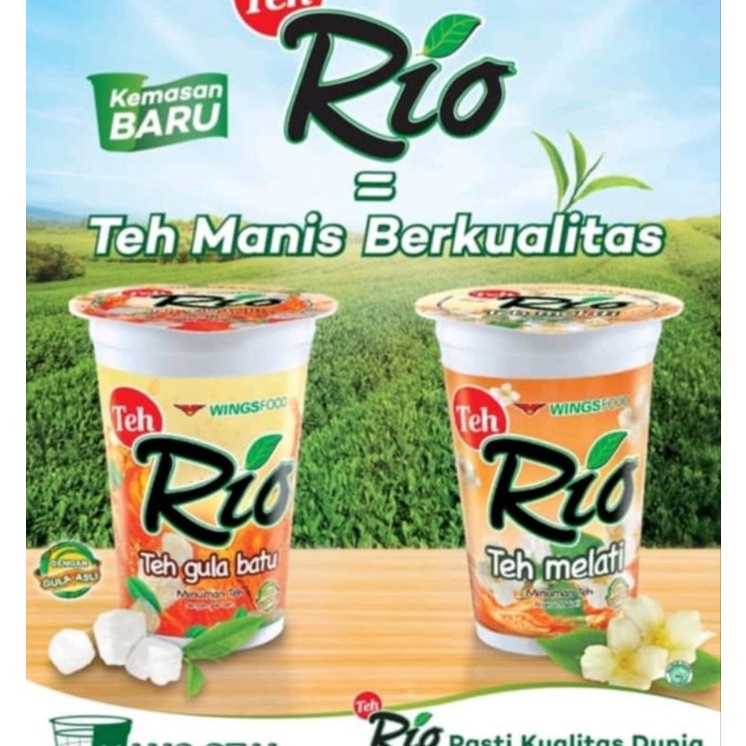 Jual 1 Dus Isi 24 Teh Rio Gula Batu Gelas Shopee Indonesia 4219