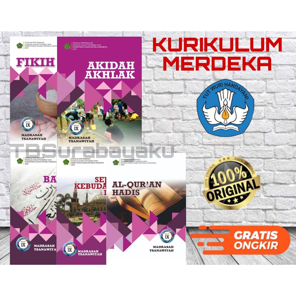 Jual Buku Paket Siswa Kelas 9 MTS Kementrian Agama (KEMENAG) | Shopee ...