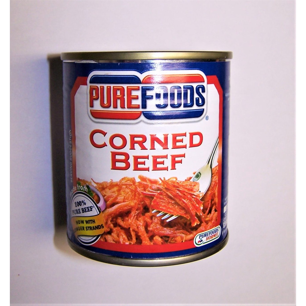 Jual PURE FOODS CORNED BEEF/HASH/HOT & SPICY/SISIG/CORNED BEEF LUNCHEON