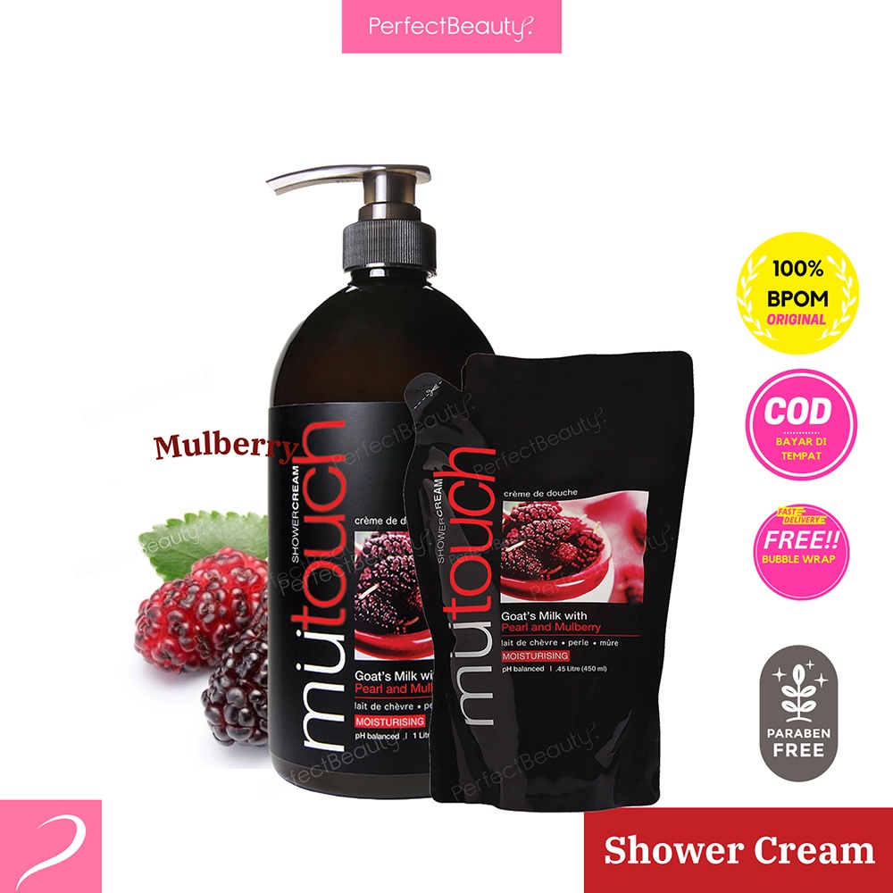 Jual Mutouch Goat's Milk Shower Cream/White/Scrub (Refill800ml/1000ml ...