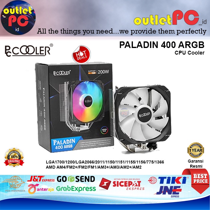 Jual Pccooler Cpu Cooler Paladin Argb Nickel Plated Heatpipe Shopee Indonesia