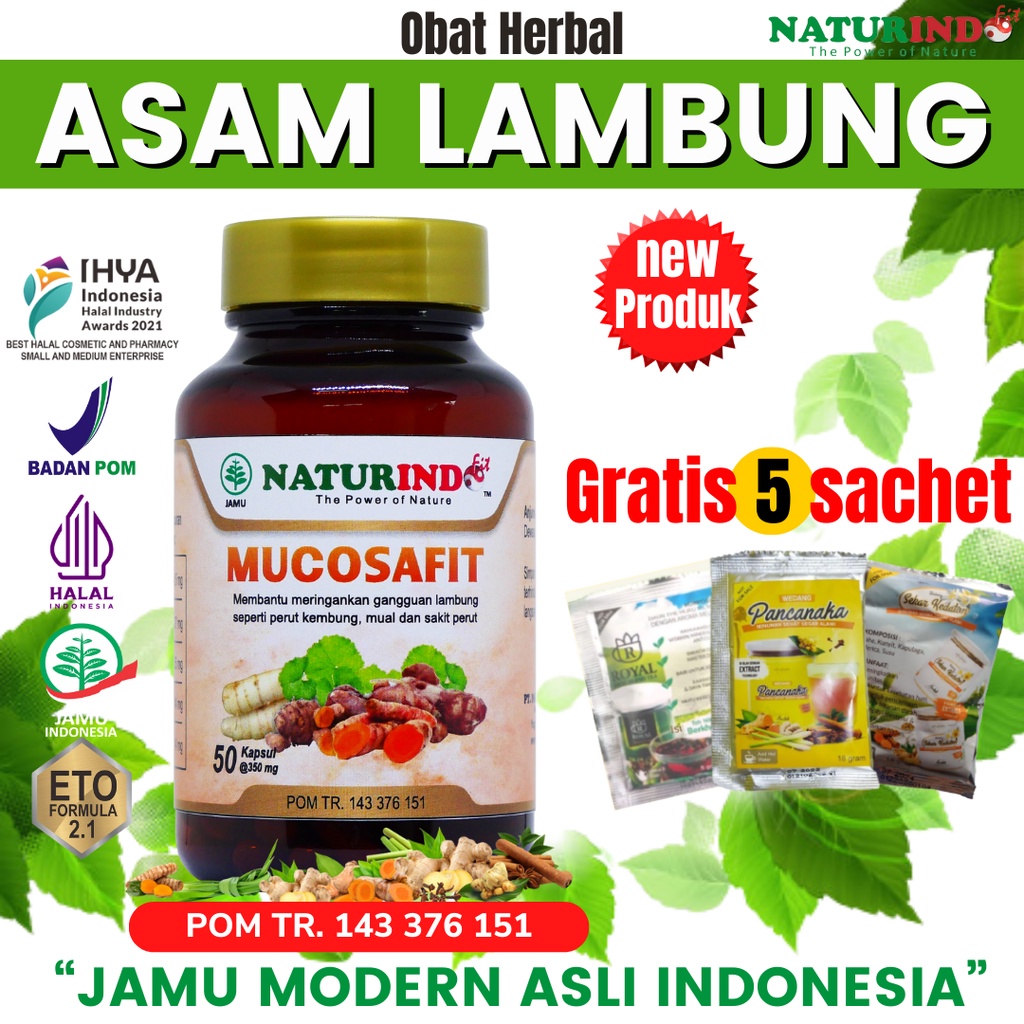 Jual Obat Asam Lambung Maag Paling Ampuh Mucosafit Naturindo Shopee Indonesia