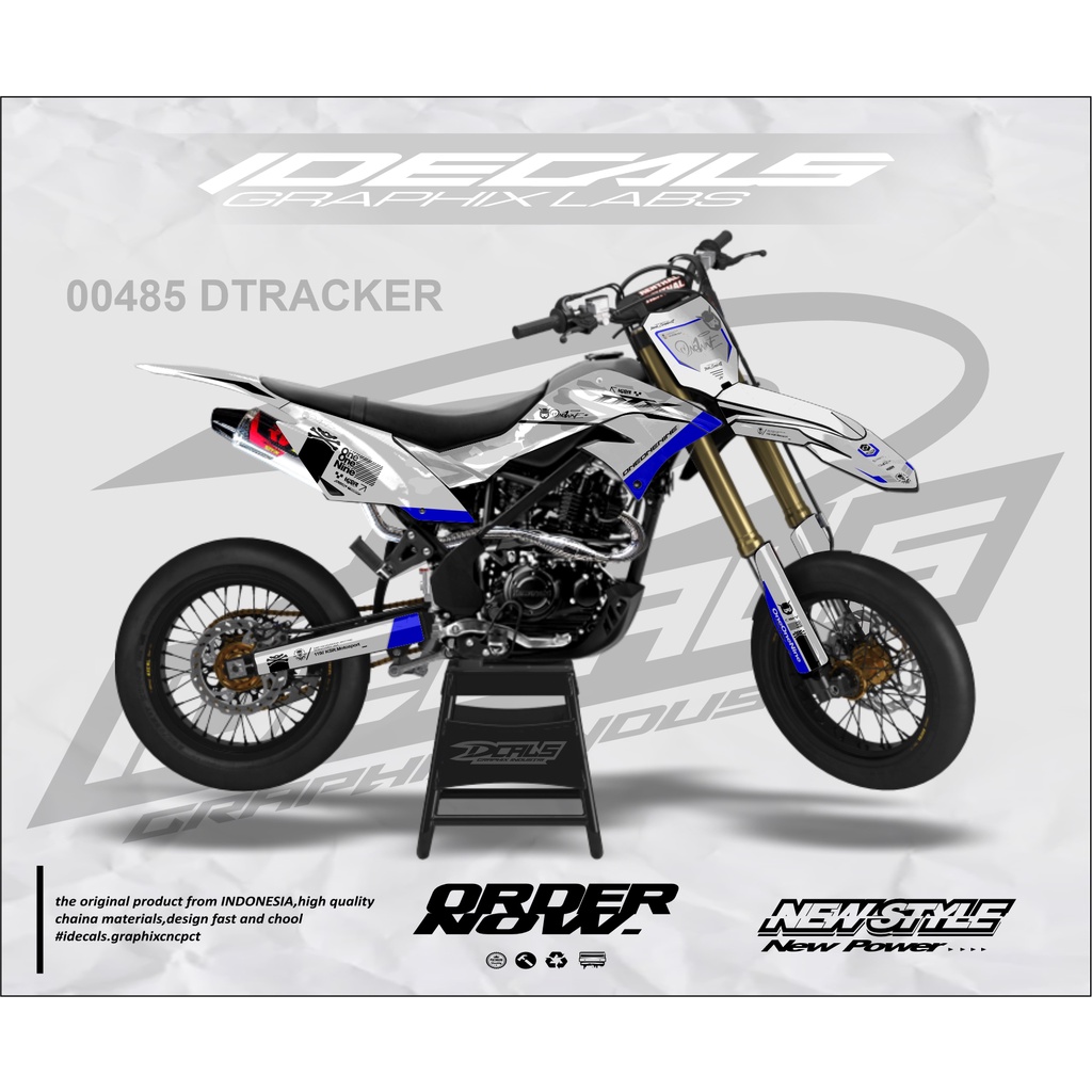 Jual 00485 sticker decals fullbody kawasaki dtracker tema oneonenine ...