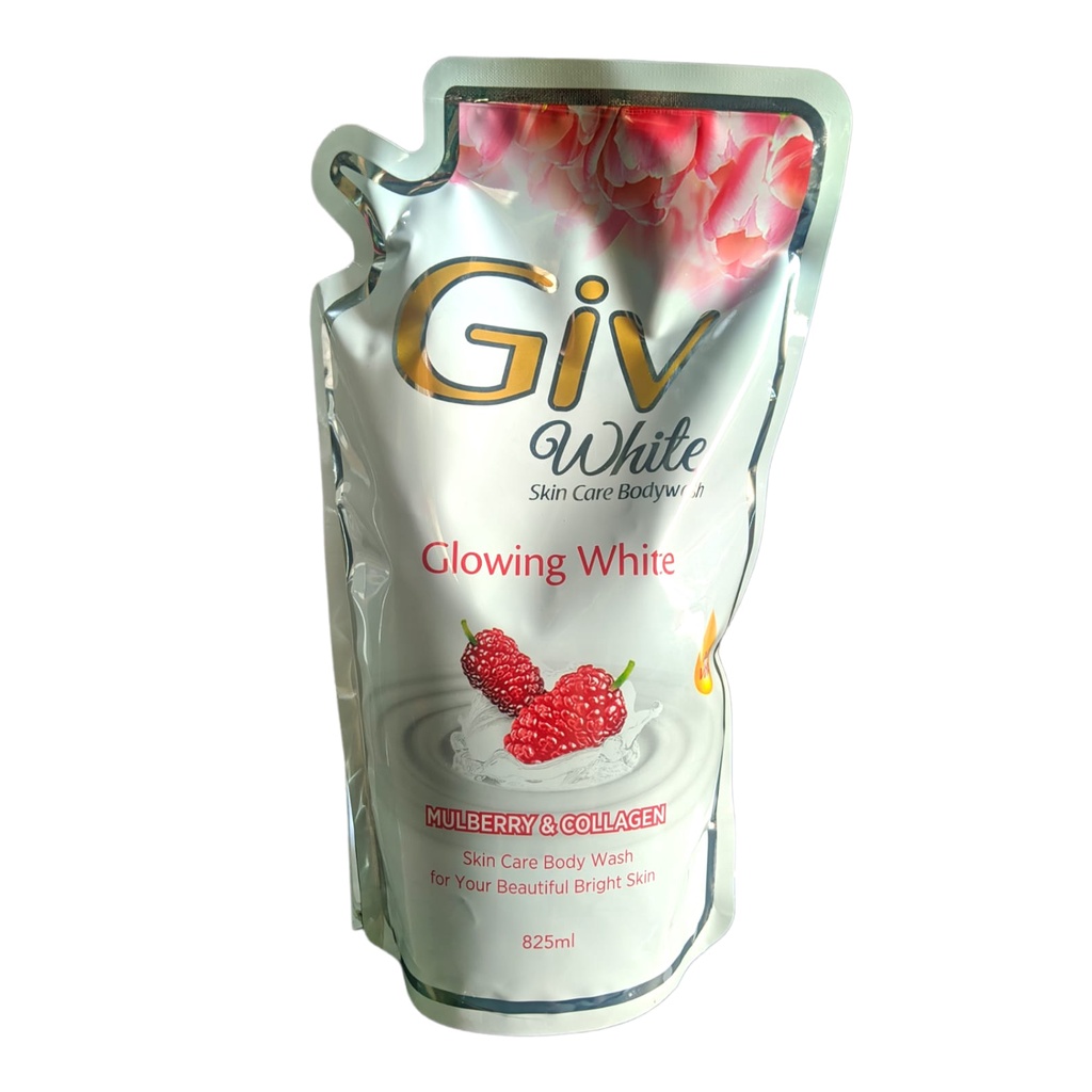 Jual GIV White Sabun Mandi Cair Mulberry & Collagen Pouch 825 ML ...