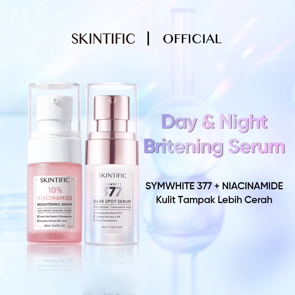 Jual SKINTIFIC Brightening Serum 2pcs 10% Niacinamide Symwhite 377 ...