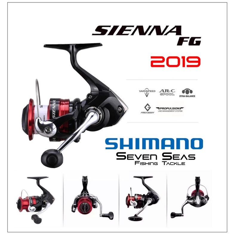 Carrete Agua Dulce Sienna 1000 Carrete De Pesca SHIMANO Sienna 1000 FG -  Agua Dulce Y Costera - Alta Performance Carrete Pesca Agua Dulce