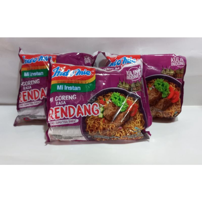 Jual indomi goreng rendang, 3 bungkus | Shopee Indonesia