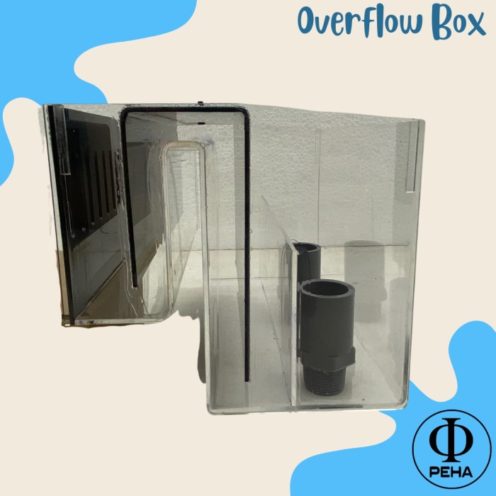Jual Overflow Box Acrylic Over Flow Box Aquarium Kotak Overflow