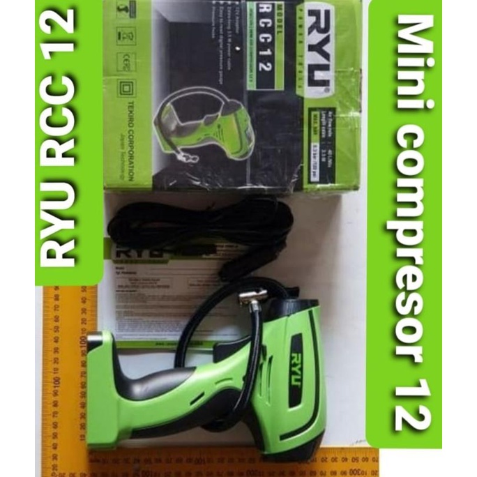 Jual Ryu Rcc12 Pompa Angin Ban Mobil Dc Mini Air Compressor 12V ...