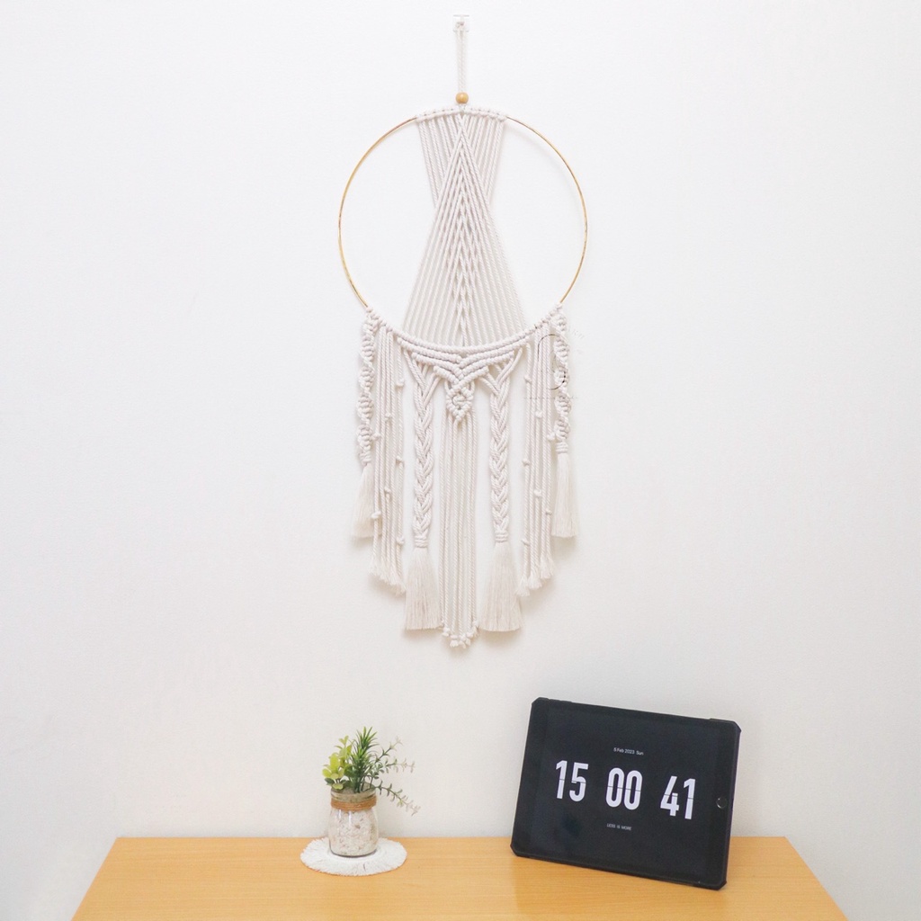 Jual Hiasan Dinding Macrame Emily Wall Hanging Macrame Macrame Modern Minimalis Shopee