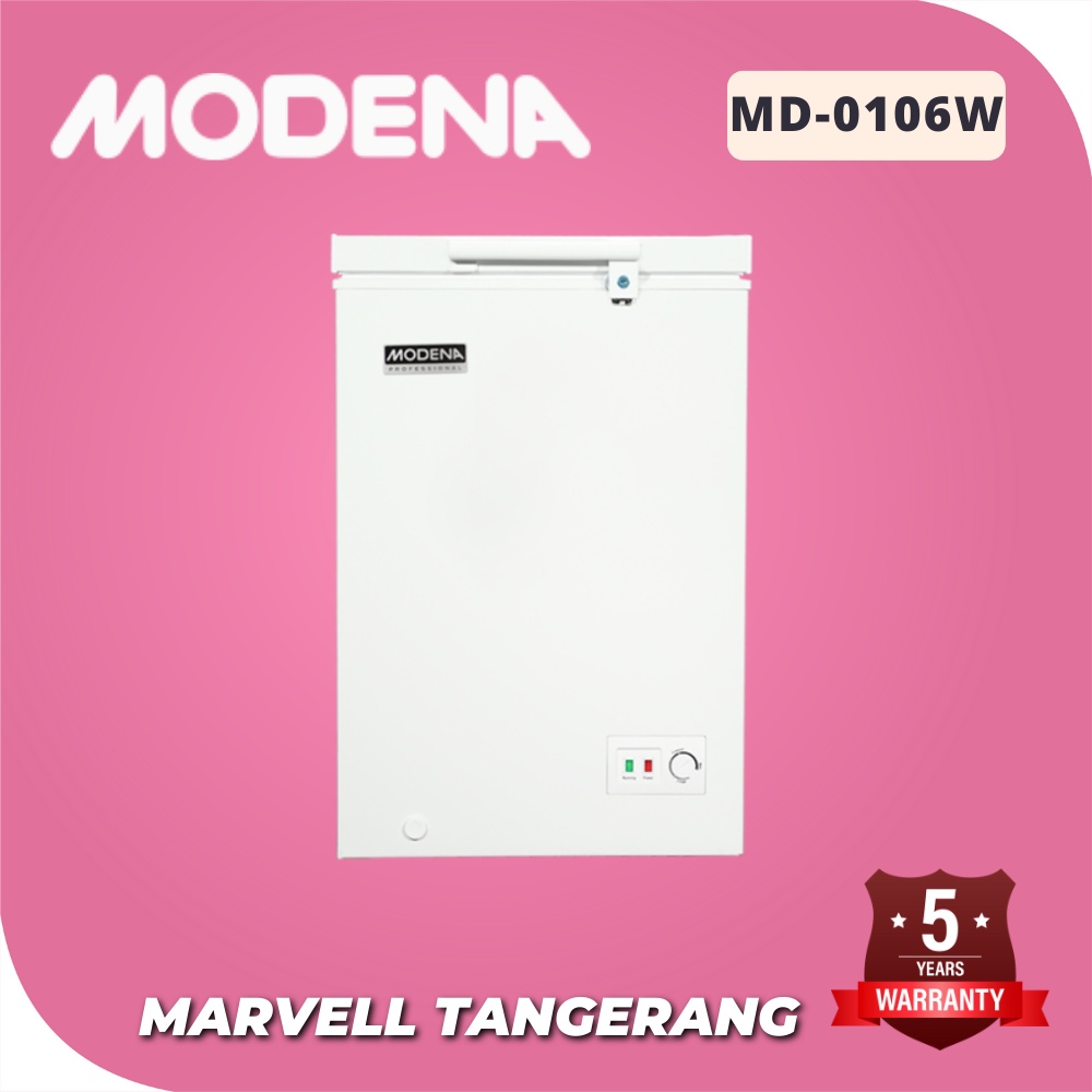 Jual CHEST FREEZER MODENA MD 0106 W FREEZER CONSERVA 100 LITER Shopee