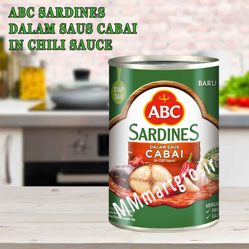 Jual ABC SARDINES/ DALAM SAUS CABAI/ IN CHILI SAUCE 155g Shopee Indonesia