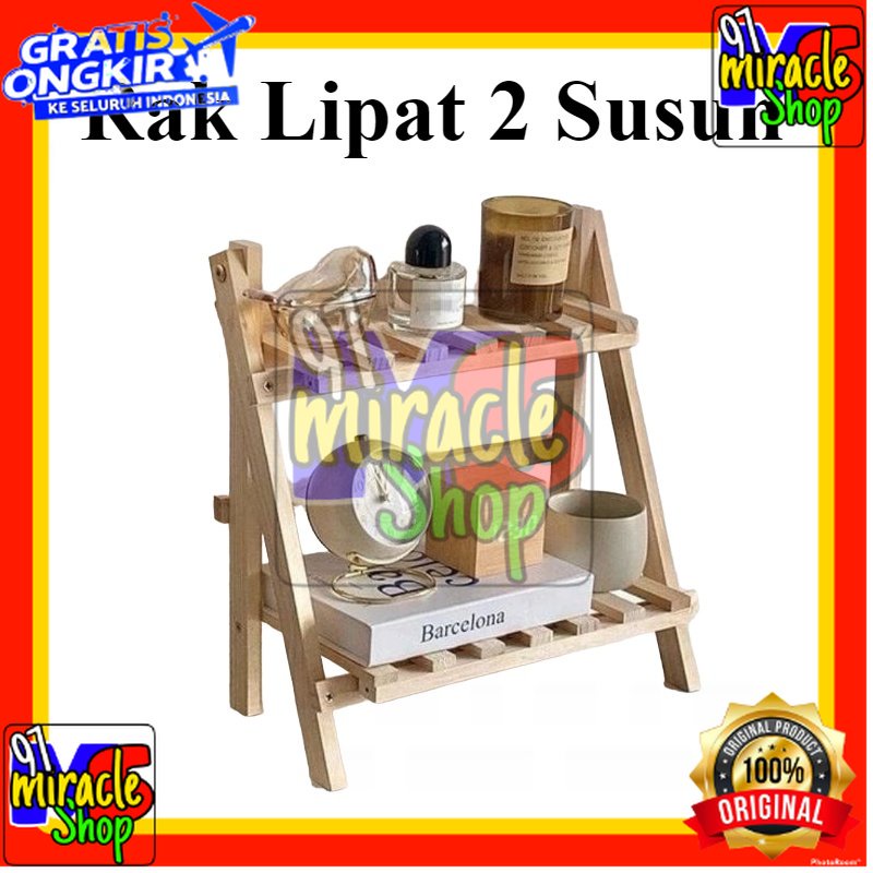 Jual Rak Susun kayu Mini Serbaguna | Rak Meja Rakit Multifungsi ...