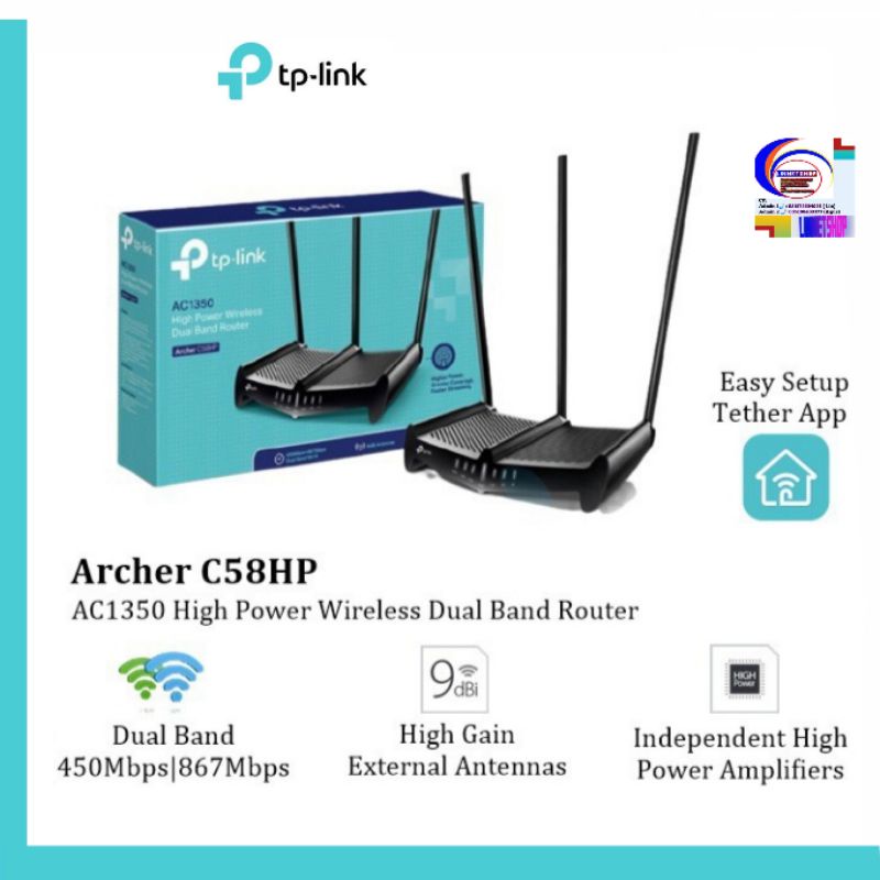Jual TPLINK AC1350 High Power Wireless Dual Band RouterArcher C58HP ...