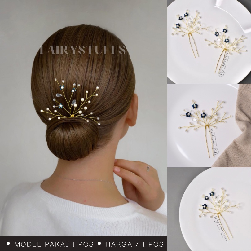 Jual Hairpin Hair Pin Hairpiece Aksesoris Hiasan Rambut Pesta Bunga ...