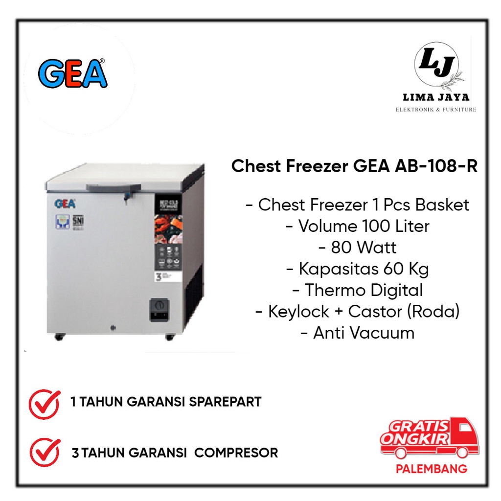 Jual Chest Freezer Gea Ab R Freezer Box Lemari Pembeku Gea Shopee