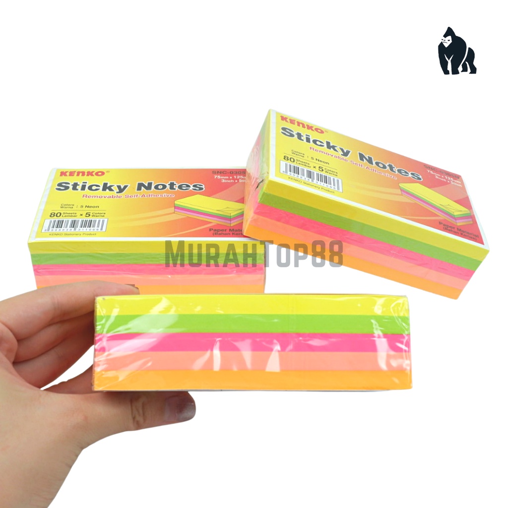 Jual Sticky Notes Kenko Snc 0305n 75 X 125 Mm Kertas Memo Tempel 5