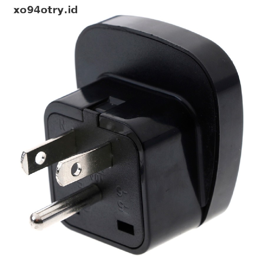 Jual adapter Konverter power plug EU UK AU Ke US USA Canada AC ...