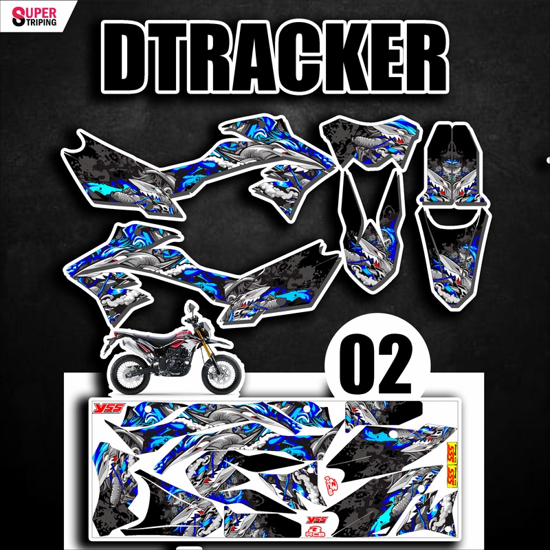 Jual Sticker Dtracker Varian Desain Striping List Lis Stiker Modifikasi Racing Terbaik