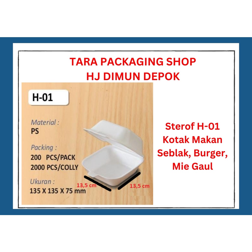 Jual Box Sterofoam Seblak-Burger-Mie Gaul isi 10 | Shopee Indonesia