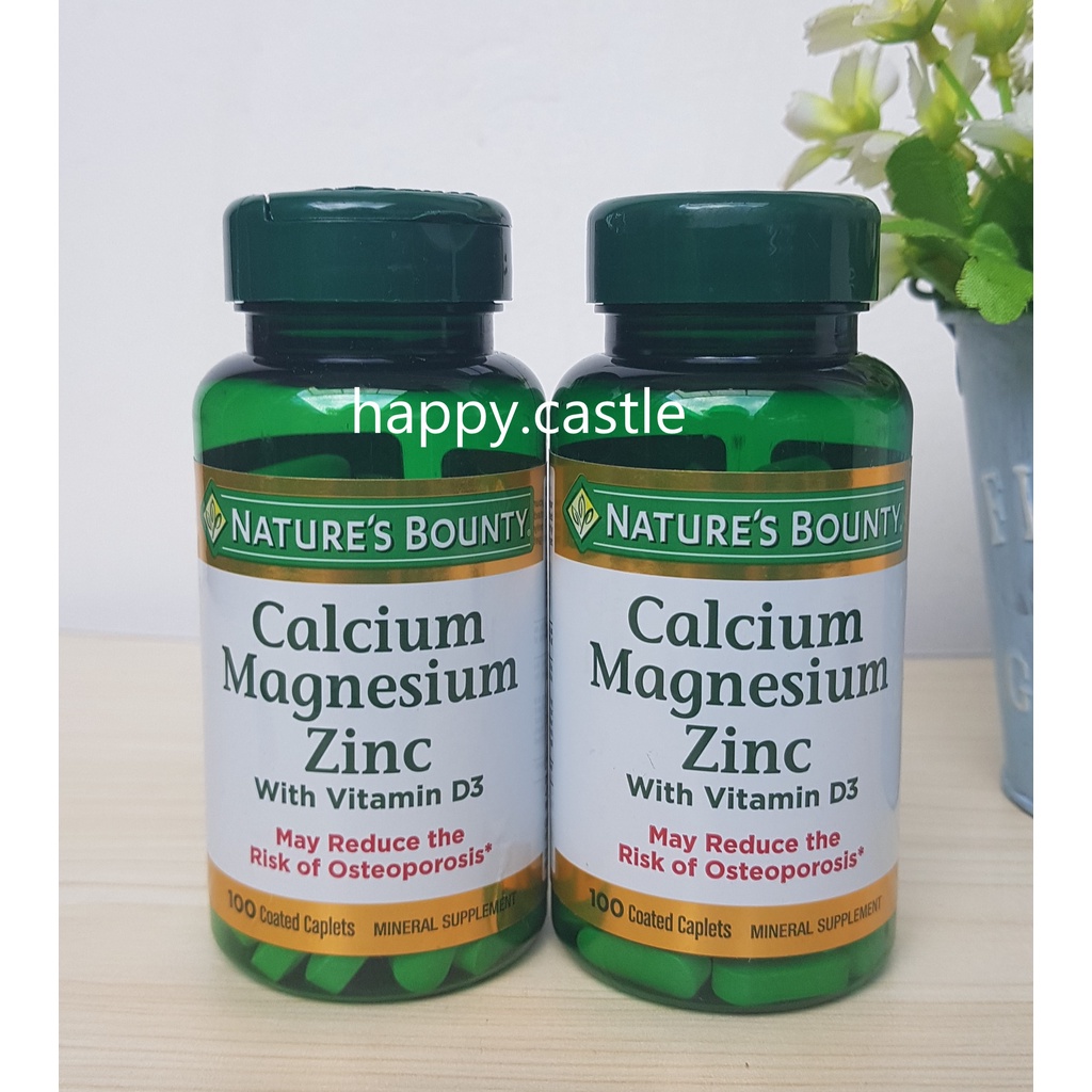 Jual Nature's Nature Bounty Calcium Magnesium Zinc with Vitamin D3 100