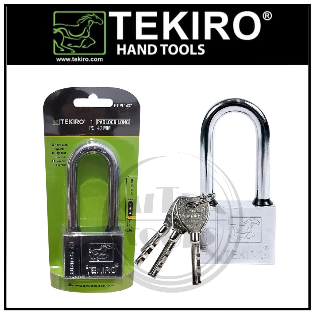 Jual Tekiro Kunci Gembok Leher Panjang 40mm Tipe Kotak Gembok Pintu