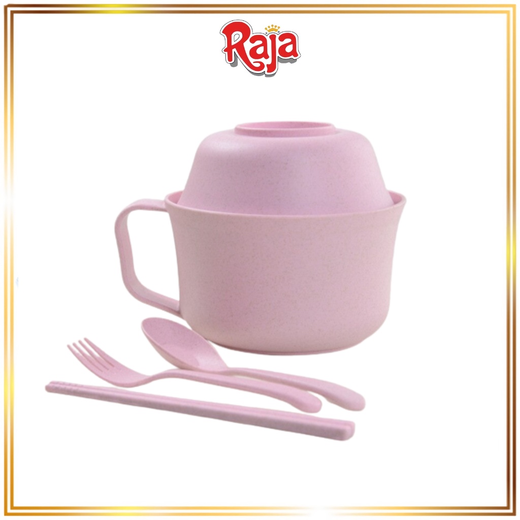 Jual Raja Grosir | Mangkok / Mangkuk Mie / Wheat Straw Bowl / Plastik