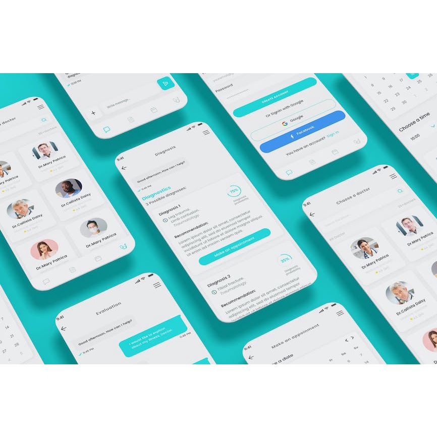 Jual Healthcare Check & Medical Diagnosis App UI Kit Shopee Indonesia