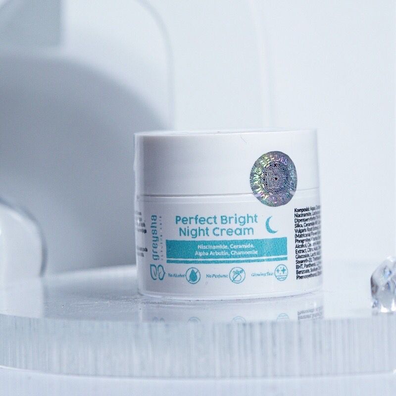 Jual [ORIGINAL] Perfect Bright Night Cream Greysha X Groosia / Krim ...