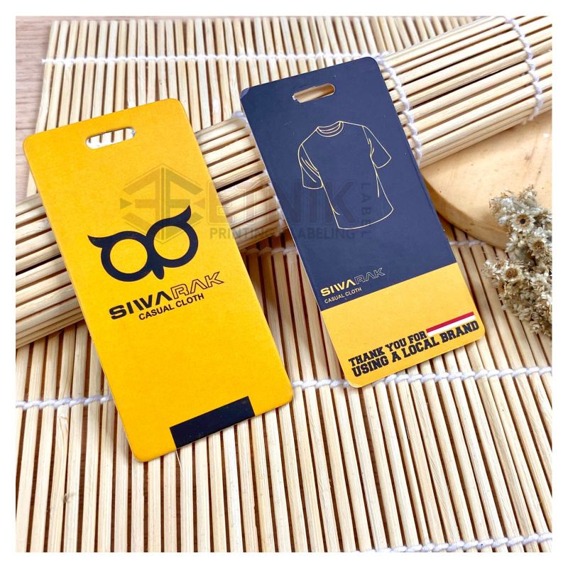 Jual Free design !!! hang tag tebal, label hang tag, label baju,label ...