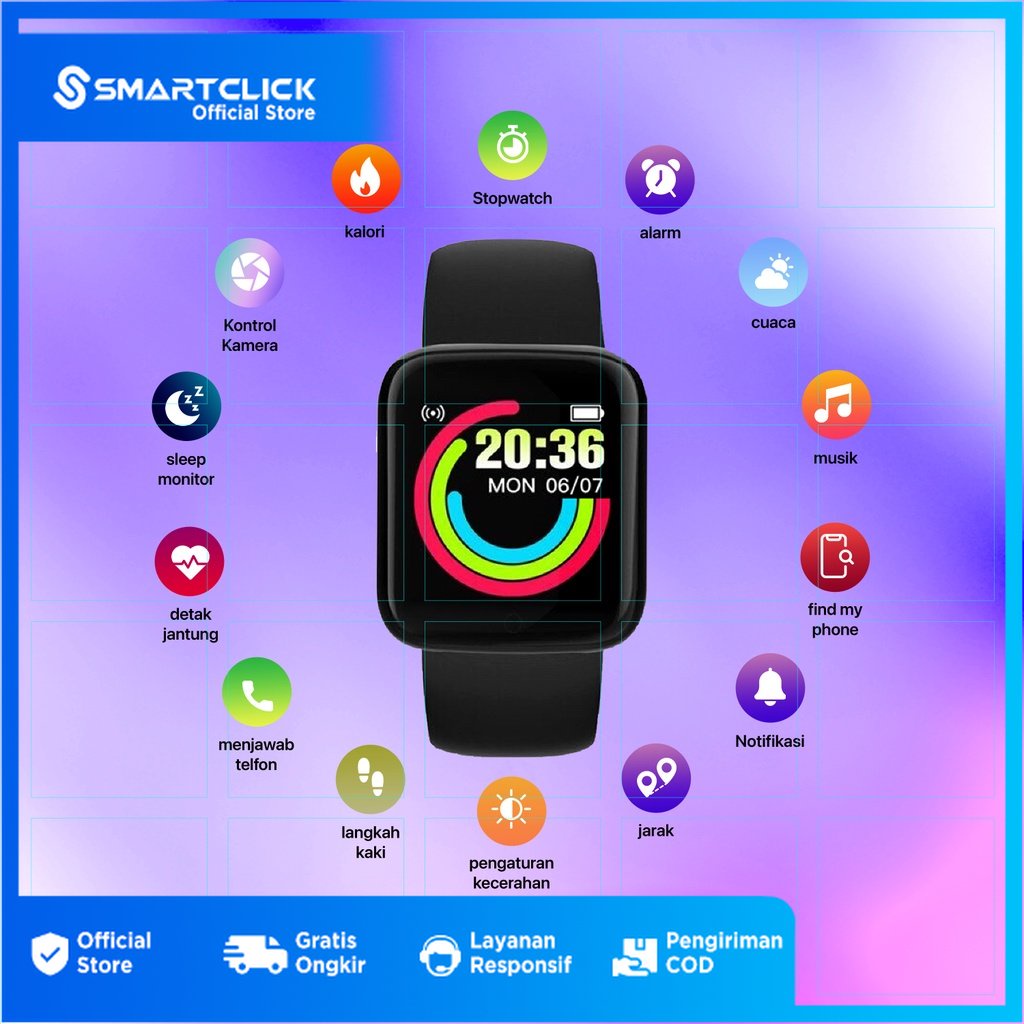 Smart Watch Cara Nak On Smart Bracelet Smart Watch Tahan Air