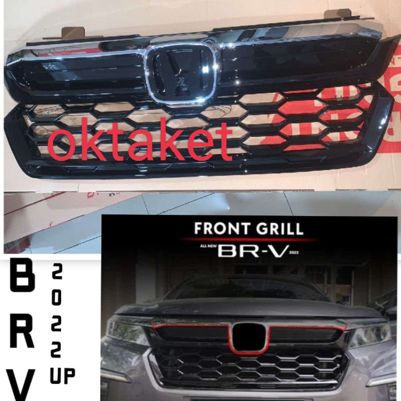 Jual Grill Bumper Depan Honda Brv 2022 2023 2024 Model Modulo Otoproject Shopee Indonesia