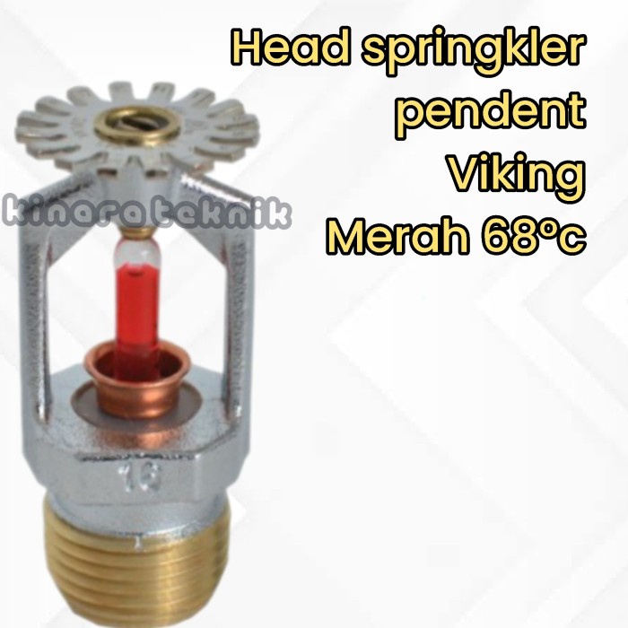 Jual Sprinkler Head Springkler Viking Pendent 68C Merah | Shopee Indonesia