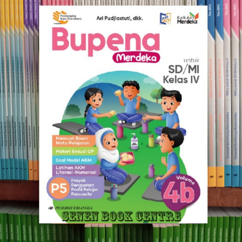 Jual Buku Bupena 4B Kelas 4 SD Kurikulum Merdeka Erlangga Original ...