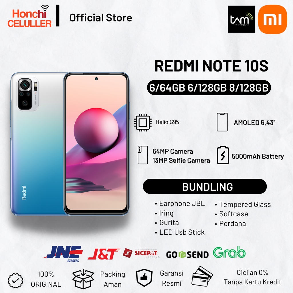 Jual Xiaomi Redmi Note 10s 8/128GB 6/128GB 6/64GB Garansi Resmi Xiaomi ...