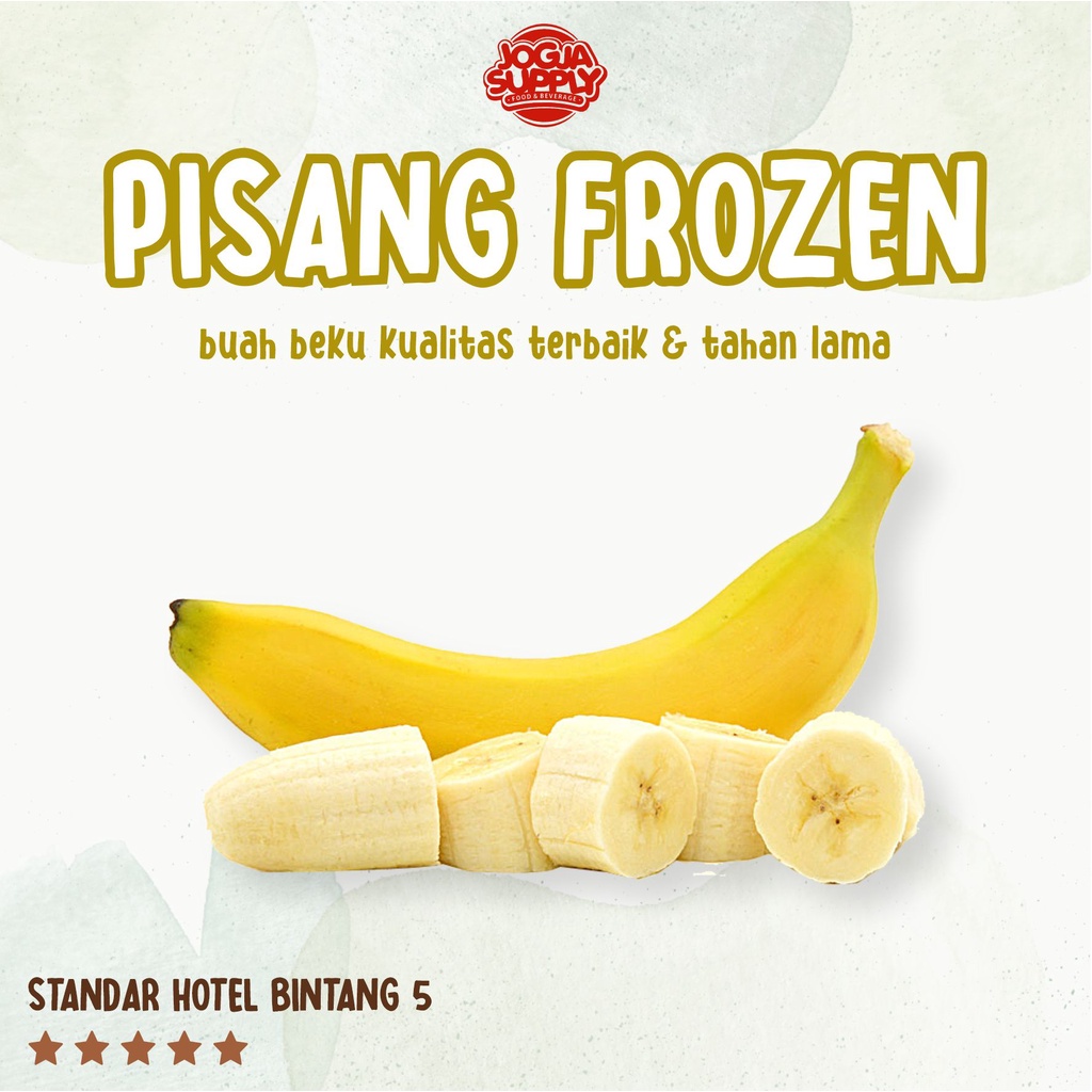 Jual Jogja Supply Banana Frozen 1 Kg / Buah Beku Pisang Shopee