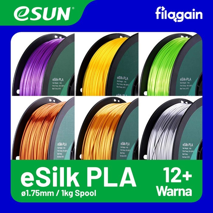 Jual ESUN ESilk PLA / PLA Silk / ⌀1.75mm / 1kg / 3D Printing Filament ...