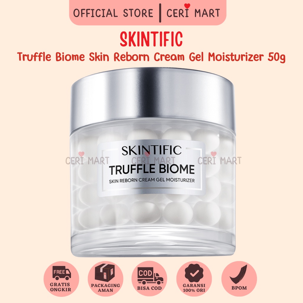 Jual SKINTIFIC Truffle Biome Skin Reborn Cream Gel Moisturizer 50g With ...