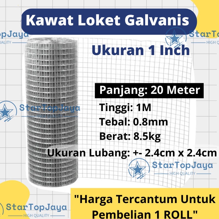 Jual Jaring Kawat Ram Loket Pagar Kandang Kurungan Ayam Galvanis Hexagonal Tebal Anti Karat