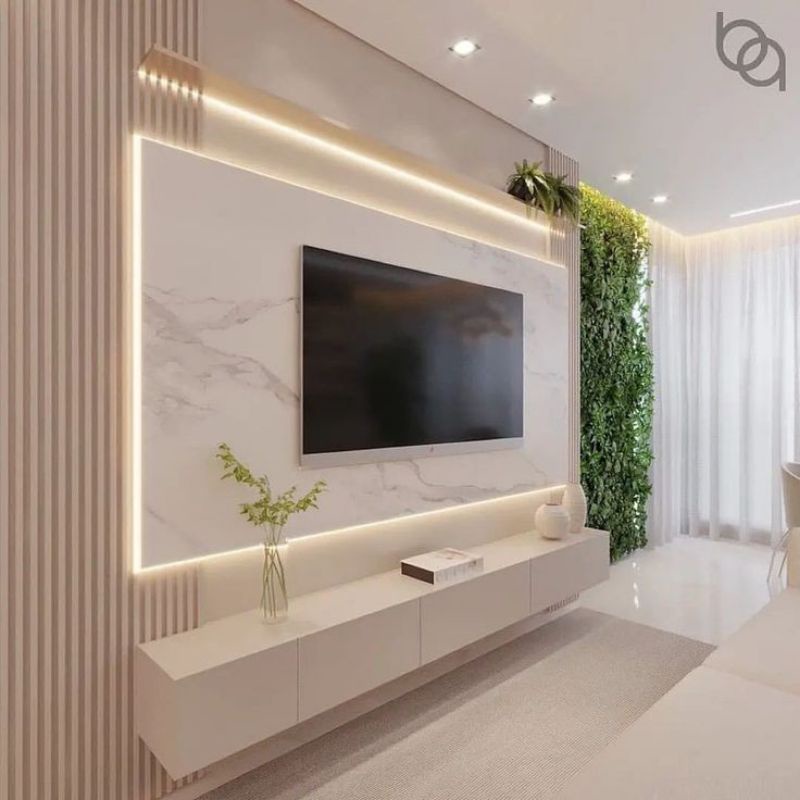 Jual Sun Furniture BACKDROP TV, BACKWALL TV Shopee Indonesia