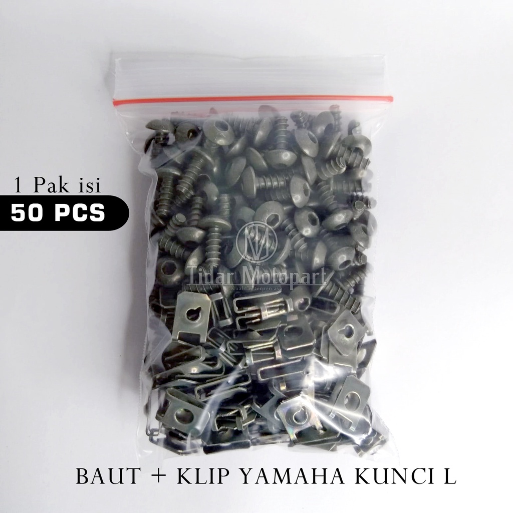 Jual Pcs Baut Klip Yamaha Kunci L Baut Klip Yamaha X Kunci L Hitam Baut Klip Yamaha