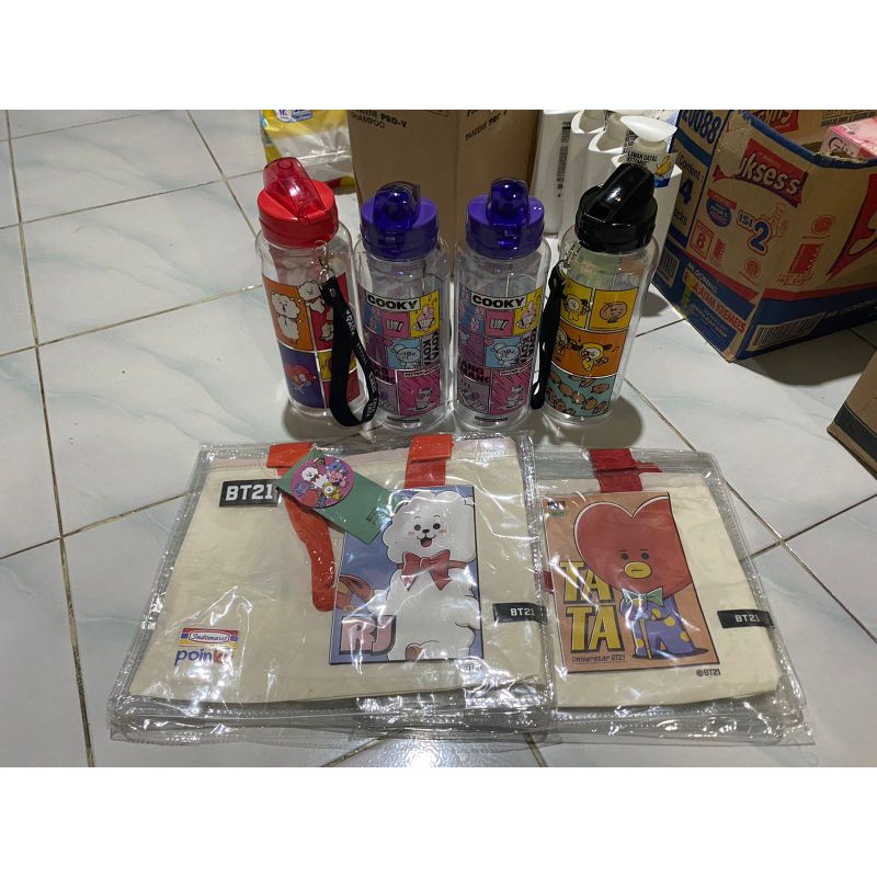 GBeye Aluminium Drink Bottle – BT21 'Pile Up' Design, Wiederbefüllbare Flasche Für Fans
