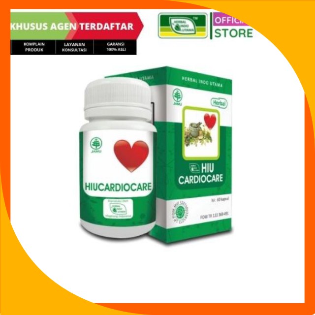 Jual Hiu Cardiocare 60 Kapsul Original Obat Jantung Koroner Harga