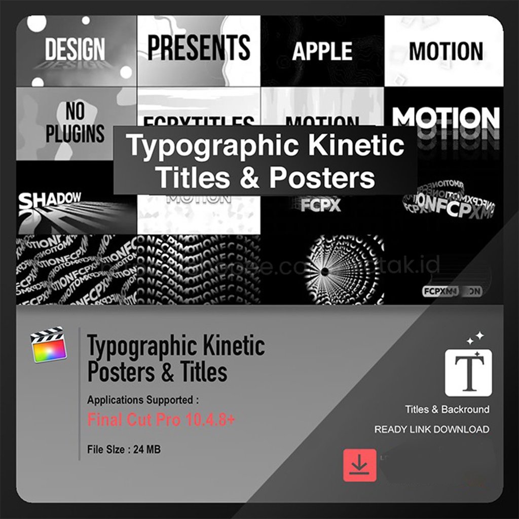 Jual Kinetic Typography Titles & Posters For FCPX | Shopee Indonesia