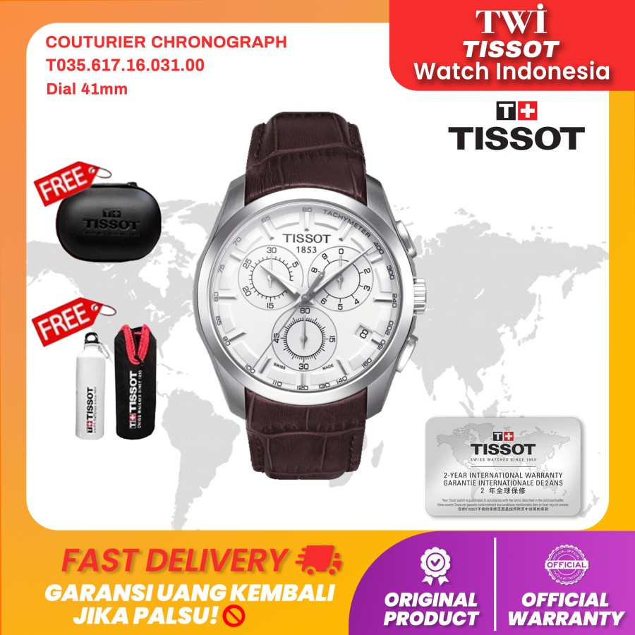 Jam Tangan Pria Tissot T035.617.16.031.00 Couturier Chronograph