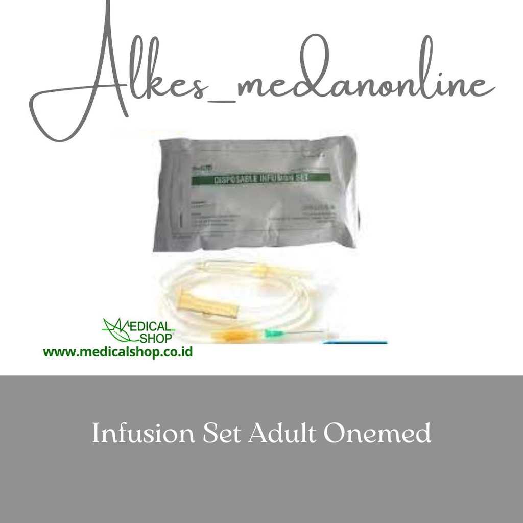 Jual Disposable Infus Set Dewasa OneMed / Selang Infusion Set Medis ...
