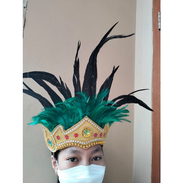 Jual Aksesoris Kepala Bulu Adat Dayak Kalimantan Dan Papua Shopee Indonesia 5203