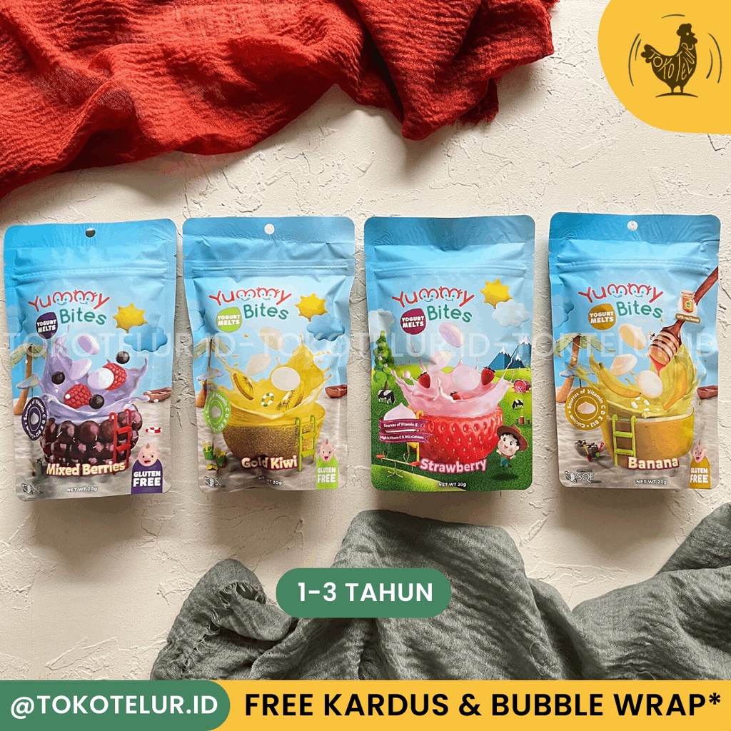 Jual YUMMY BITES Yogurt Melts Cemilan Snack Anak Bayi (All Variants