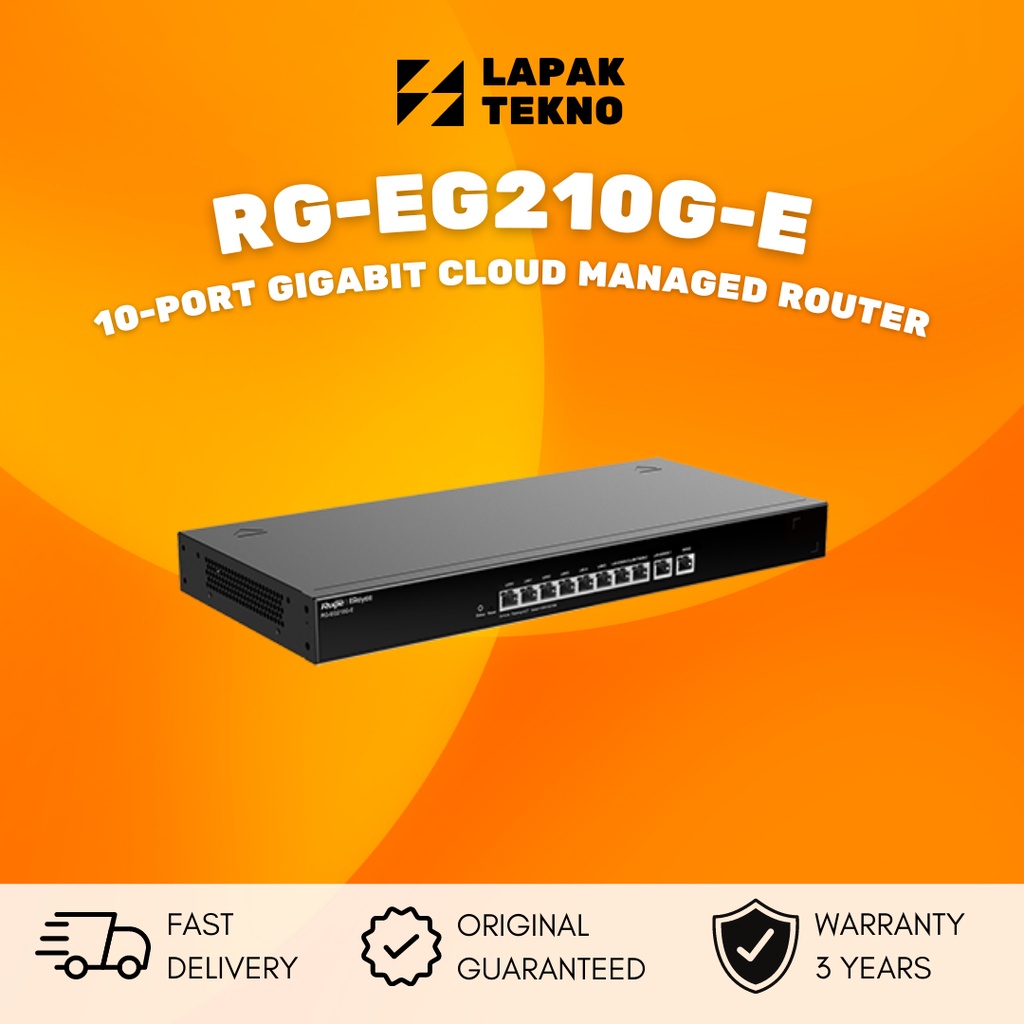 Jual Rg Eg210g E Ruijie Reyee 10 Port Gigabit Cloud Managed Router