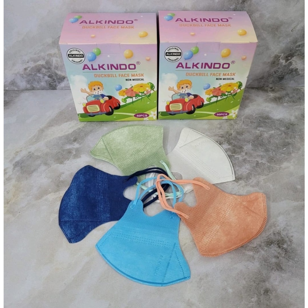 Jual JM Masker Anak Karakter Duckbill ALKINDO Masker Duckbill Anak 3D ...